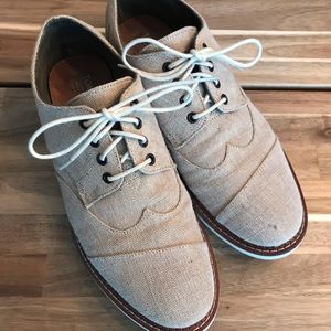 TOMS Canvas Brogue Dress Shoes